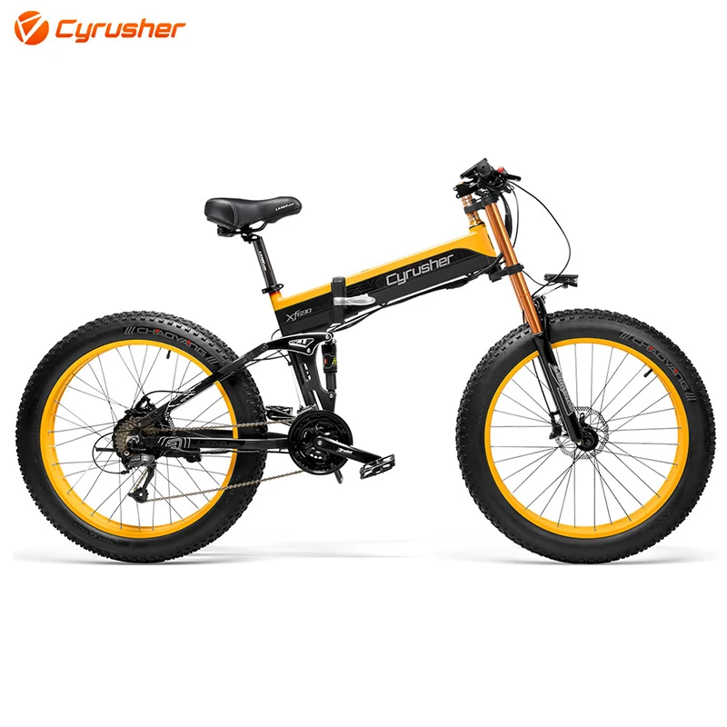 Велосипед Cyrusher складной электрический 750 Вт 48 В для взрослых и мужчин|folding