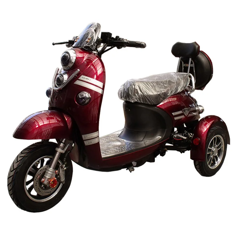 Гидравлический амортизатор 48v 600w Электрический трехколесный самокат с