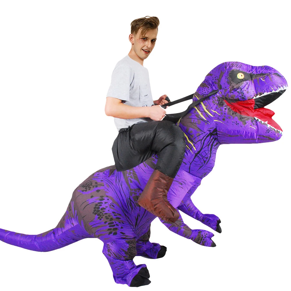 Пурим T-REX Костюм надувной динозавр Косплей Фантазия Blowup карнавал Хэллоуин костюм
