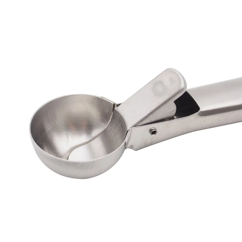 Ice Cream Scoops Stacks Stainless Steel Digger Fruit Non-stick Watermelon Spoon Kitchen Tools For Home Cake | Дом и сад