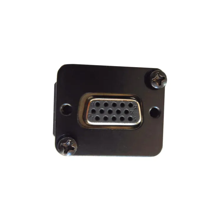 Soldering VGA DB15 DB9 D Type Data Cable Adapter Female to Connector Front and Rear 9pin Port Socket Panel  Строительство