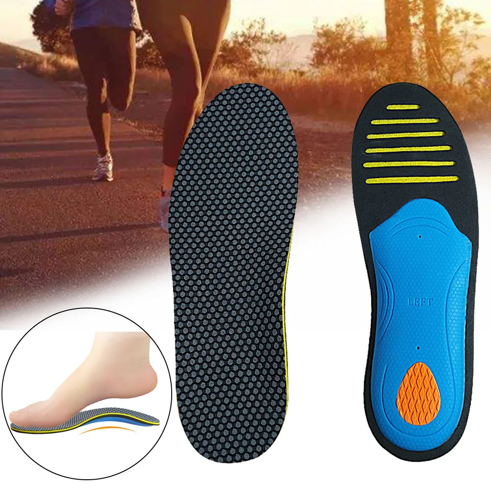 

1pair Insert EVA Ergonomic Sports Anti Bacteria Non Slip Flat Foot Elastic Inside Arch Correction Insoles Orthopedic Support