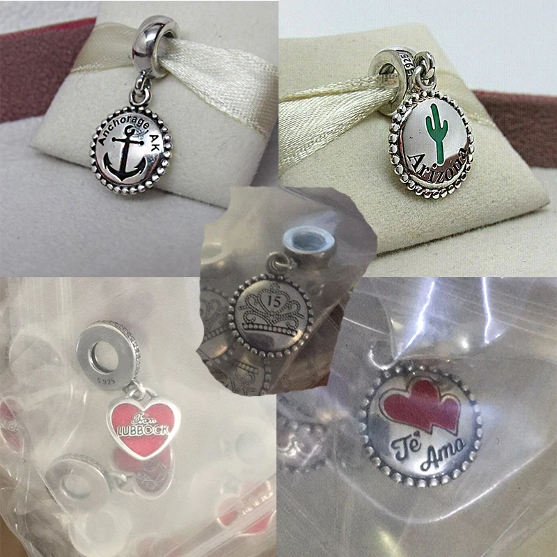 2020 Новый высокое качество Серебро 925 крепления Аляска на крючках Аризона кактус