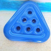 triangle shape inflatable water swimming pool drink cup stand holder float toy coasters for beverage bottle beach bar