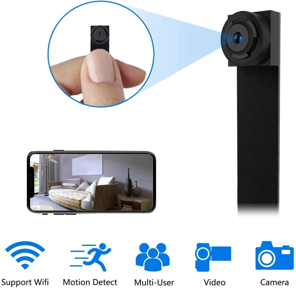 4 K WIFI Network Camera Webcam IP P2P HD Wide Angle Mini DIY Wireless Cam Module Motion Activated DV Camcorder Small | Электроника
