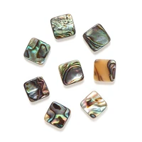 5pcs abalone shell 101216mm square shape blank flatback spacers for diy jewelry making braceletbangle accessories