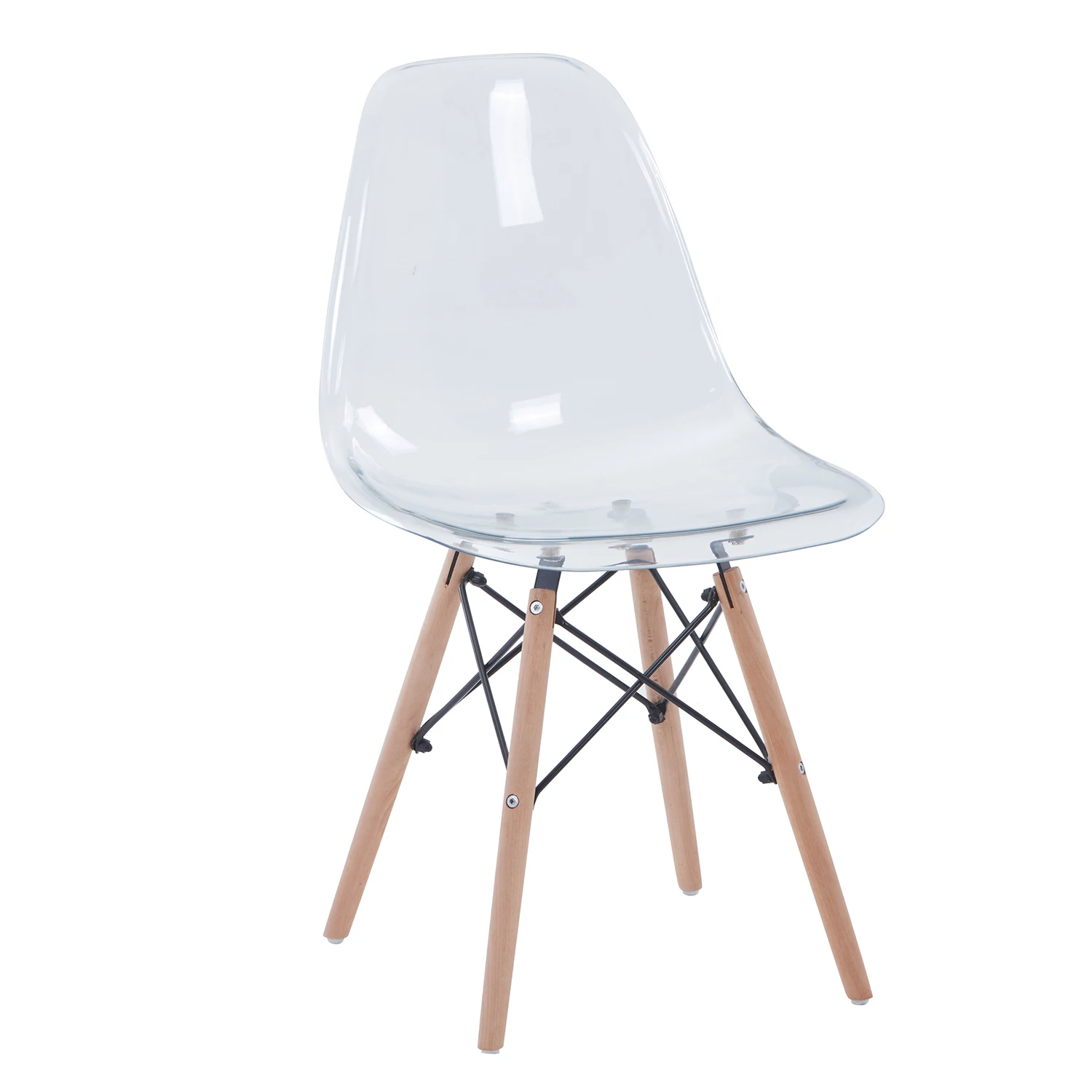 Набор из 4 прозрачный обеденные стулья с изображением Эйфелевой дизайн Nordic стул