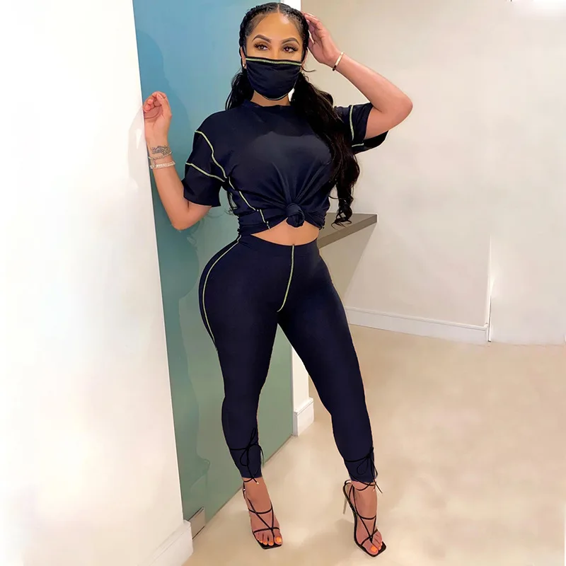 Женский комплект из футболки и брюк | Женская одежда