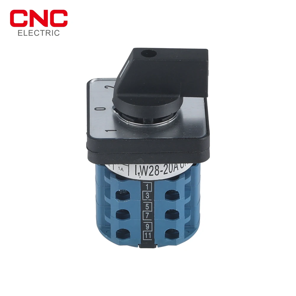 CNC LW28 1 шт. Селекторный поворотный переключатель универсальный 5-20A 220V 3 позиции