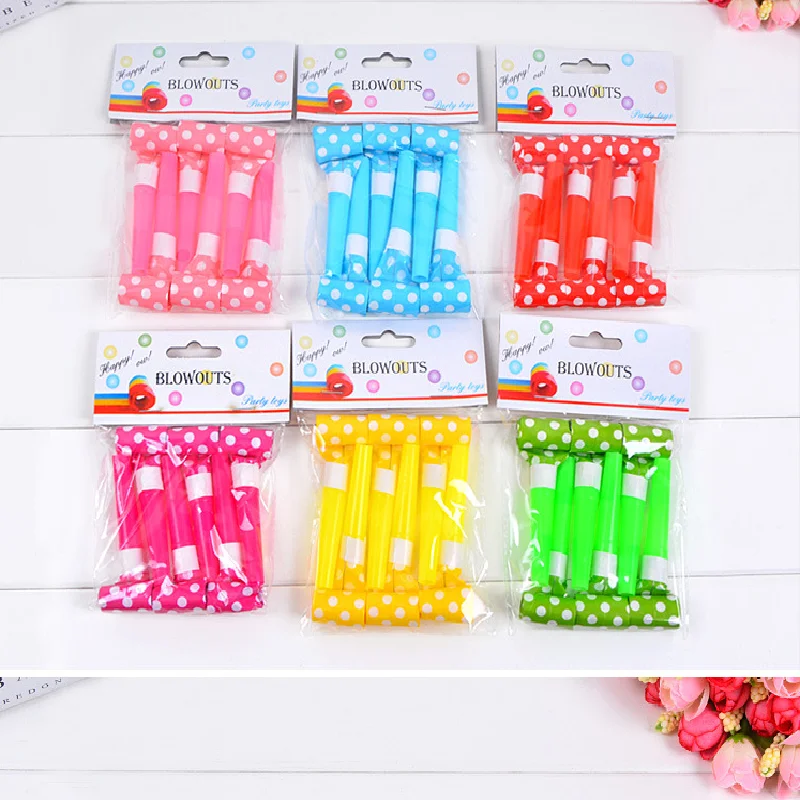 

6pc Plastic Blowing Dragon Toy Birthday Party Decoration Blowing Dragon Funny Props Baby Shower Decorations for Home Mariage.75z