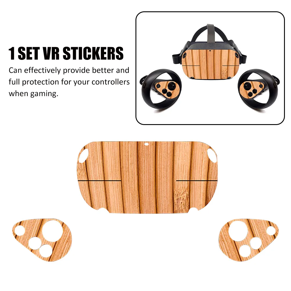 

Anti Scratch PVC Protective Cover VR Sticker Set Decorative Skin Easy Install Controller Multifunction Print For Oculus Quest 1