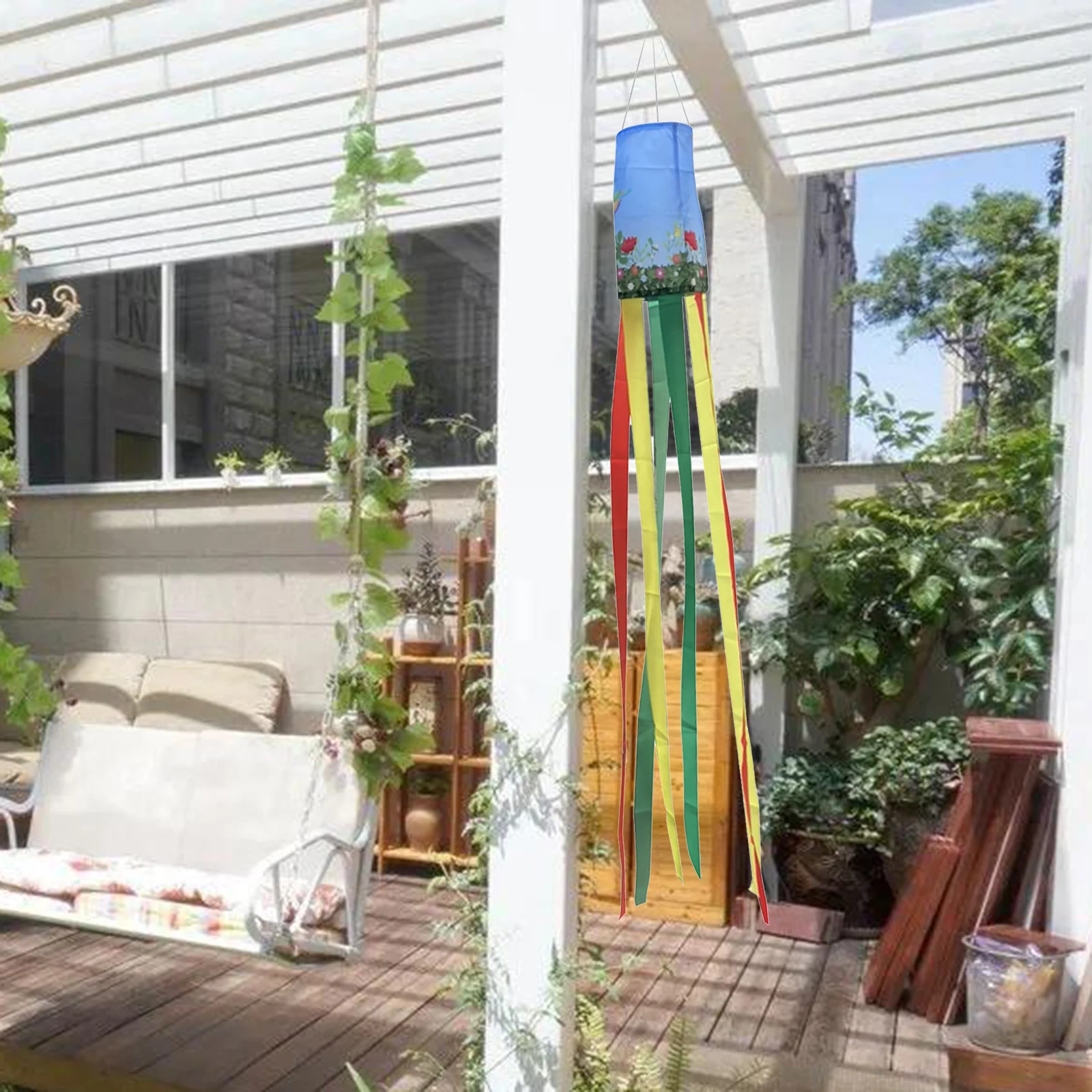 Летняя радуга Колибри ветрозащитный декор красочный ветер фотографический