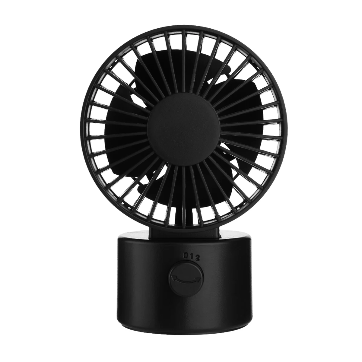 

Portable Desktop Fan With Adjustable Head 2 Speeds USB Rechargeable Oscillating Fan Replacement Air Con For Home Office Travel​