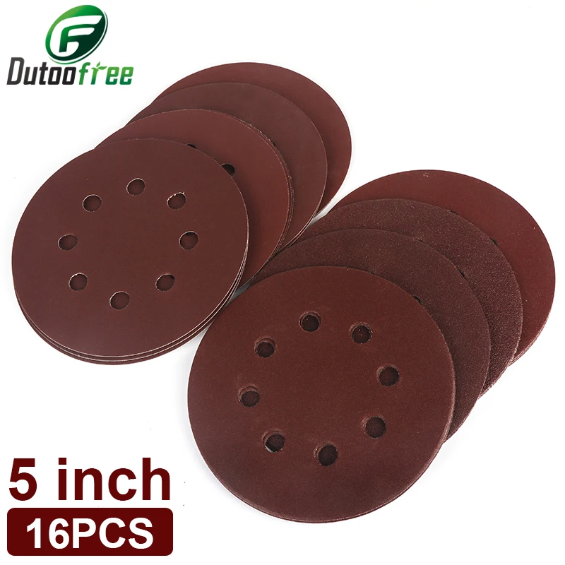 5 дюймов песок Бумага 125 мм ловушка для диск песке абразивная наждачная бумага