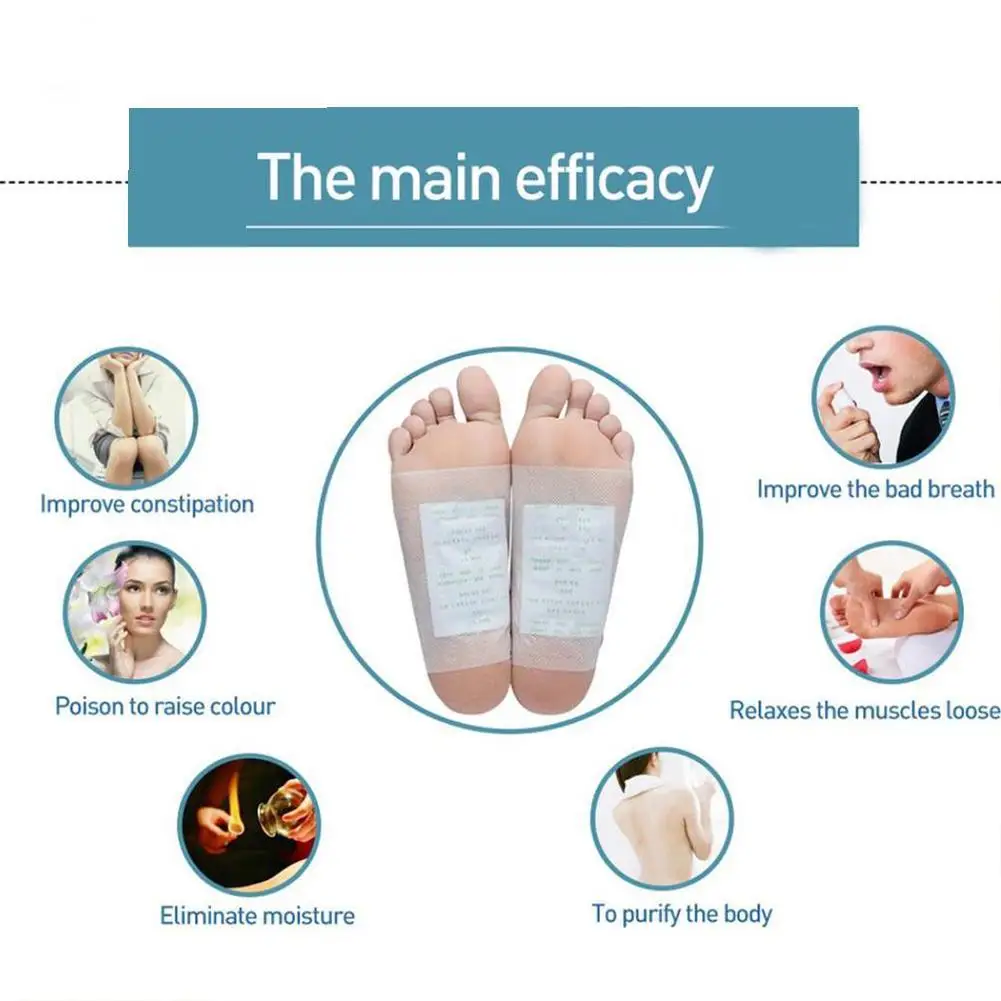 

5 Pcs Korean Version Of Bamboo Vinegar Wormwood Dehumidifying Sleeping Foot Patch Foot Sole Patch Foot Care Patch Dewetting