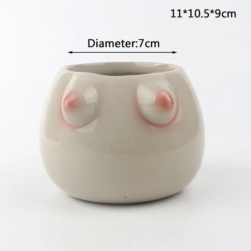 

female decoration home body shape vase flower plant pot garden home storage decorative porcelain bust vase flower crafts