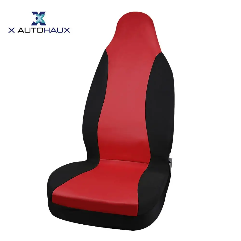 red black X Autohaux 5 видов цветов ковш универсальные автомобильные чехлы для сидений, подходят для автомобиля, грузовика, внедорожника, интерьера, декоративные Чехлы, аксессуары - Название цвета: red black