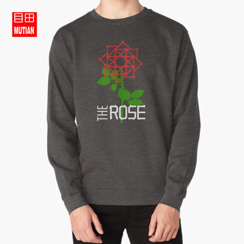 darkgrey-sweatshirt Толстовки с капюшоном с логотипом розы dojoon hajoon jaehyeong, Корейская группа ROSE j star company k rock - Цвет: darkgrey-sweatshirt