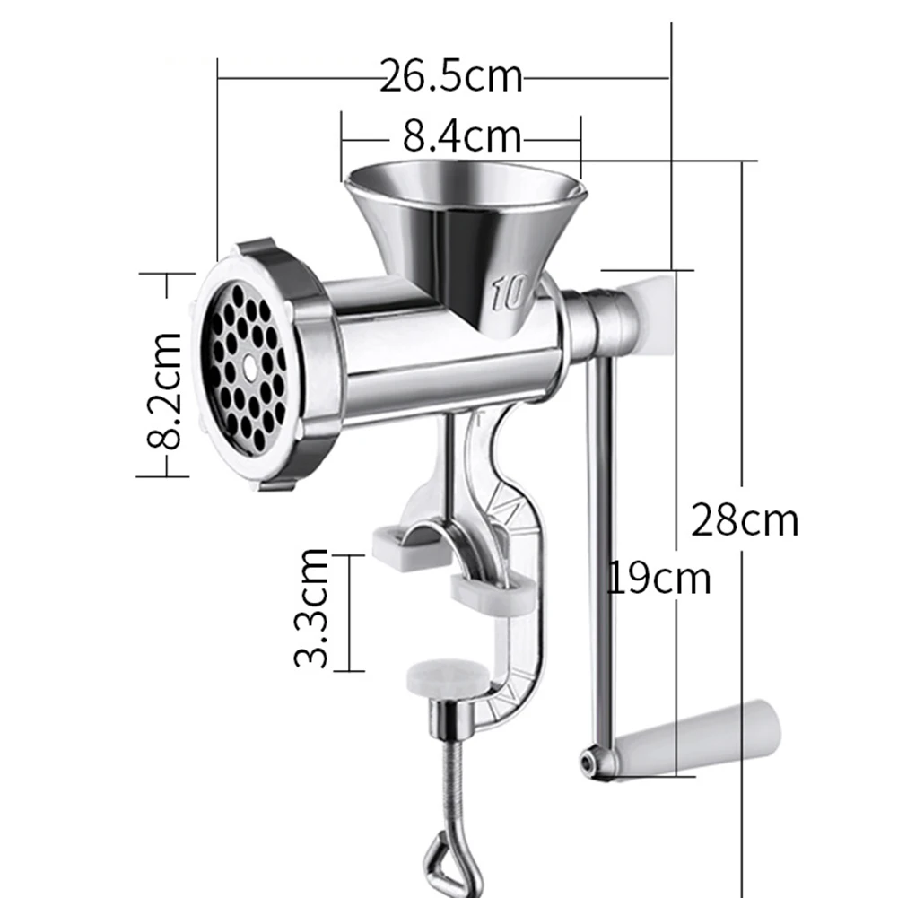 

Manual Meat Grinder Hand Operated Beef Noodle Pasta Mincer Sausages Maker Gadgets Aluminum Grinding Machine Kitchen Tools