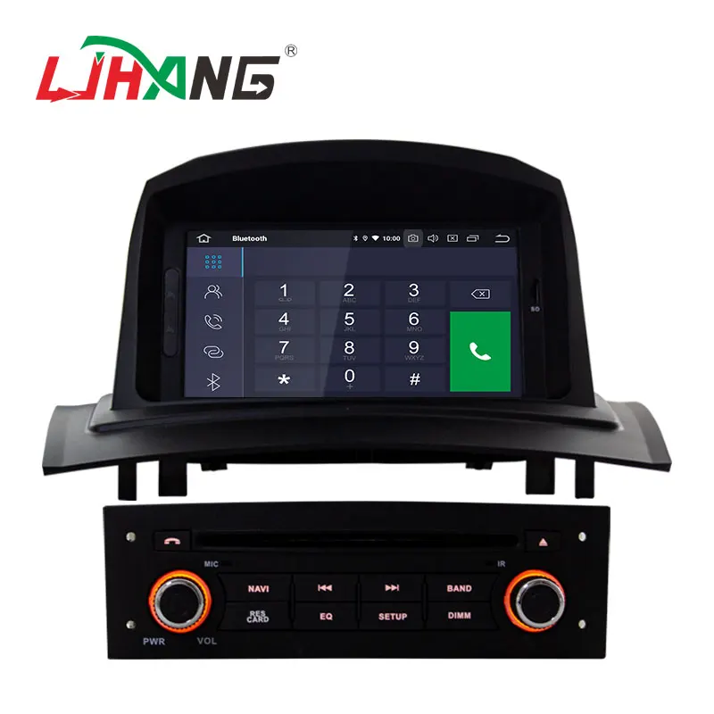 LJHANG Android 10 Автомобильный DVD плеер для Megane II/Fluence 2002 2008 WIFI Мультимедиа GPS навигация 1