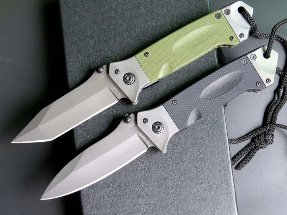 Складной нож DA35 Карманный охотничий стальное лезвие G10 ручка тактические ножи