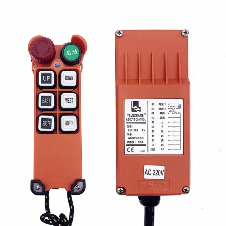 

F21-E2M IP65 AC 36V 110V 220V 380V подъемный кран промышленный беспроводной пульт дистанционного управления