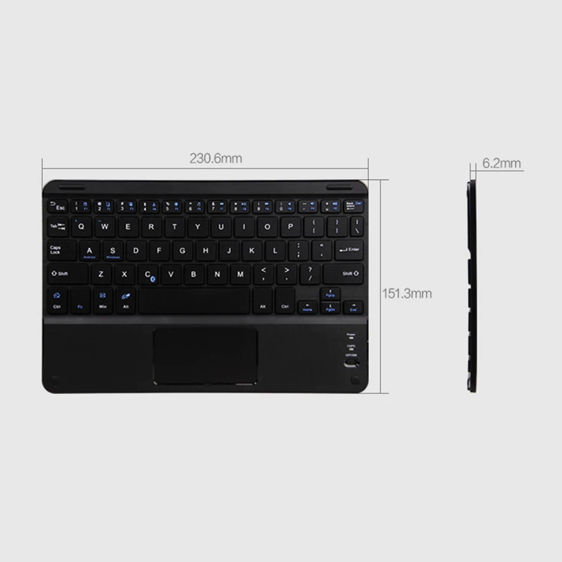 2019 Мини Беспроводная Bluetooth 3 0 клавиатура с сенсорной панелью мыши для iOS Android Windows