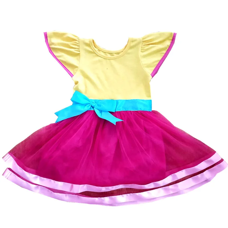 

Vacation Cosply Girls Dress Princess Christmas Fancy Nancy Dress Kids Toddler Party Formal Ball Gown Dress Sundress For 1-10Y