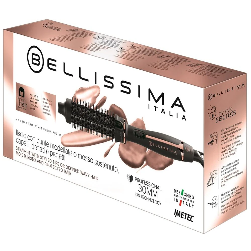 Термощетка для волос Bellissima MY PRO MAGIC STYLE BRUSH PB2 30мм керамика ионизация | Бытовая