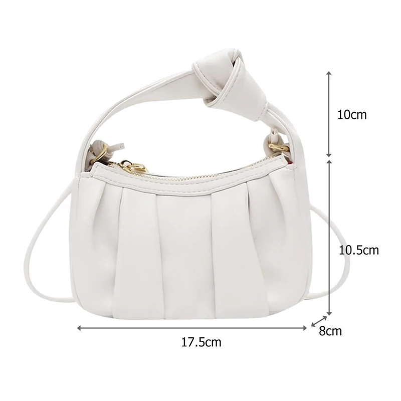 

[EAM] Women Spring New Wrinkled Cloud Bag PU Leather Flap Personality All-match Crossbody Shoulder Bag Fashion Tide 2021 18A2514