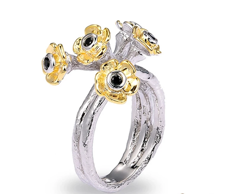 

Handmade flowers simple and fresh jewelry ring for women 210331-52