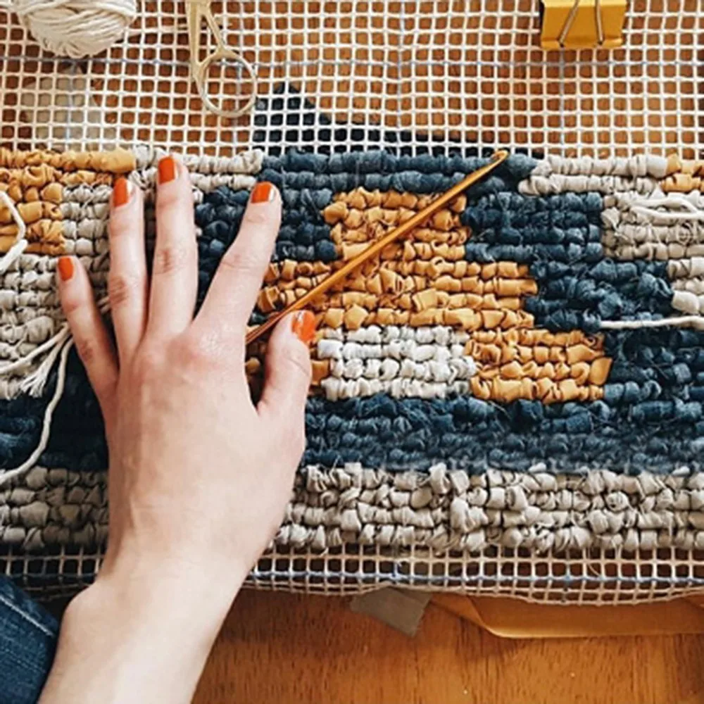Вязаный материал пакет для DIY Вязание летняя соломенная шляпа сумки подушки