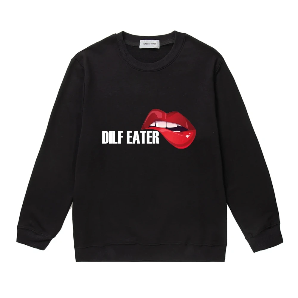 

Dilf Eater European and American Popular Printed Pullover Male Fall/Winter Warm Sweater Fashion Oversized Sweatshirt Men Women