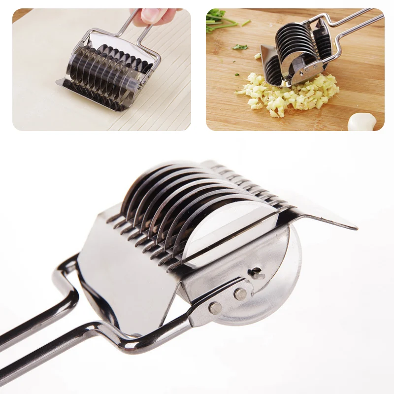 Нож для лапши из нержавеющей стали ручной бытовой небольшой аппарат мульти нож