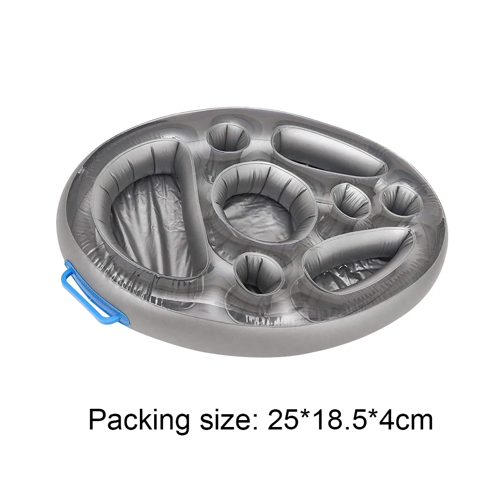 

Summer Inflatable Float Beer Tray Party Bucket Cup Holder Water Play Pool Float Beer Drinking Cooler Table for Pool Party Beach