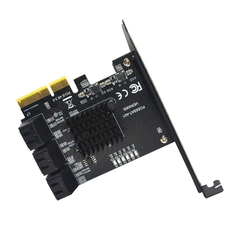 Адаптер SATA PCI e 6 портов 3 0 к Express x4 плата расширения SATA3.0 PCIe PCI-e контроллер для HDD ASMedia