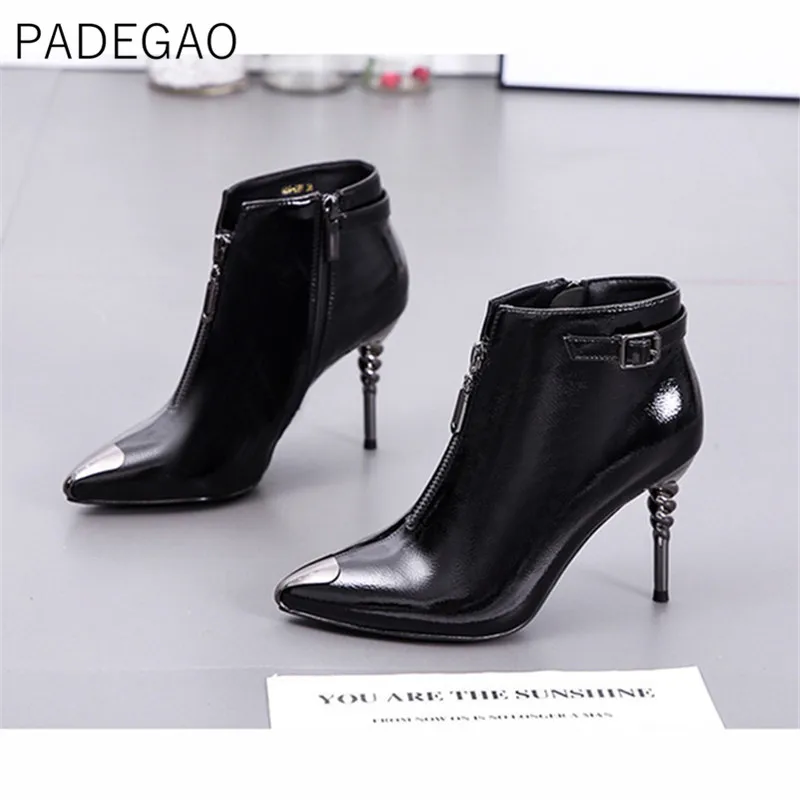 Женская зимняя обувь 2019 винтажные повседневные женские ботинки модные на