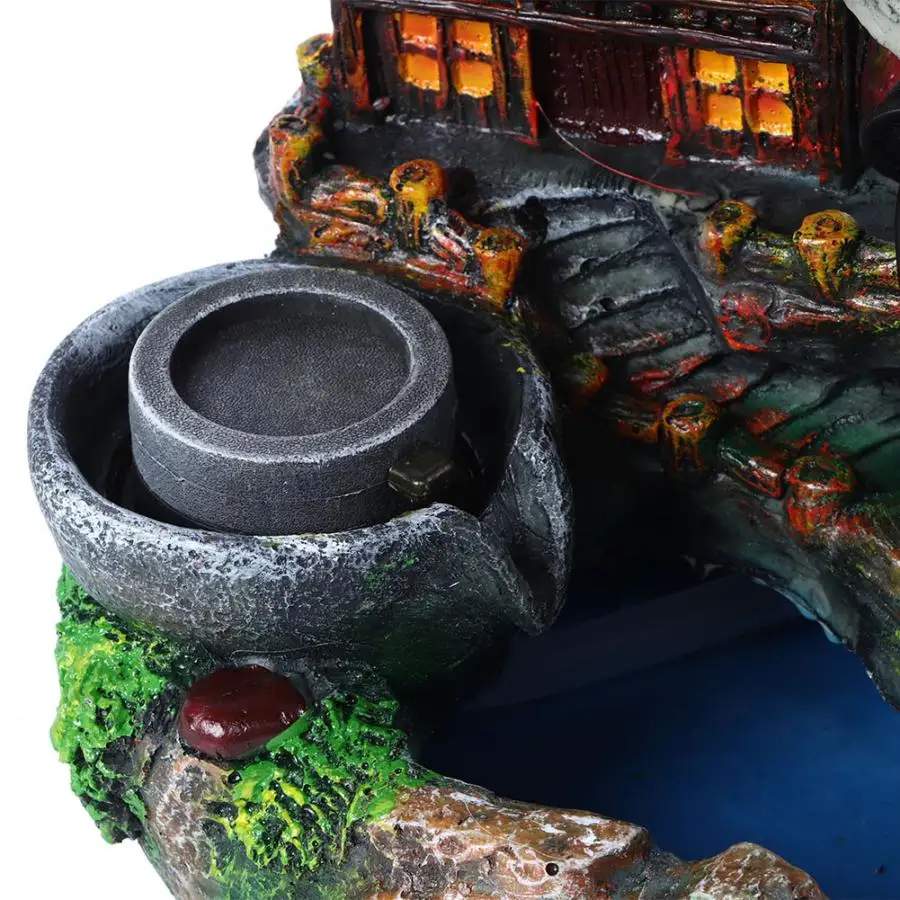 Настольный Электрический фонтан Светодиодный настольный для украшения