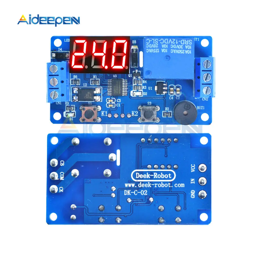 Relay Only DC 12 В реле задержки времени DDC-231 реле времени программируемый выключатель релейных блоков датчик PNP триггер PLC Автоматизация звуковая сигнализация - Габаритные размеры: Relay Only
