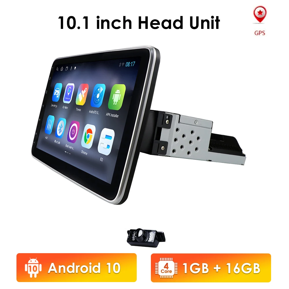 

Универсальный мультимедийный проигрыватель 1 Din на Android с сенсорным экраном 10,1 дюйма, автомагнитола 1 Din, видео, GPS-навигация, Wi-Fi, Bluetooth