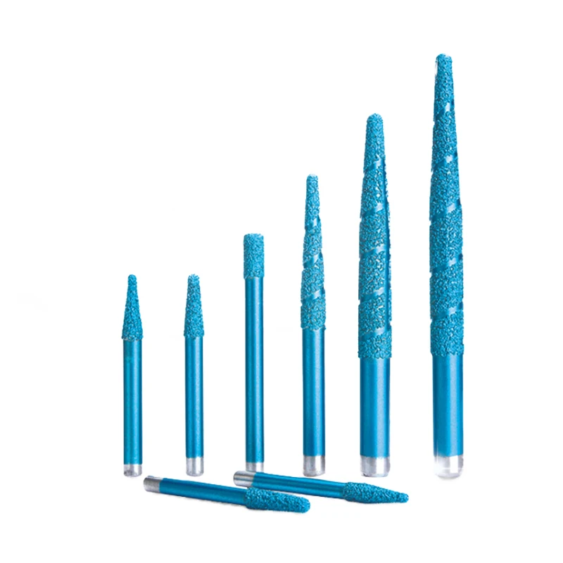 Конусный Алмазный паяный камень фреза сверло для резки мрамора резьба ЧПУ станок