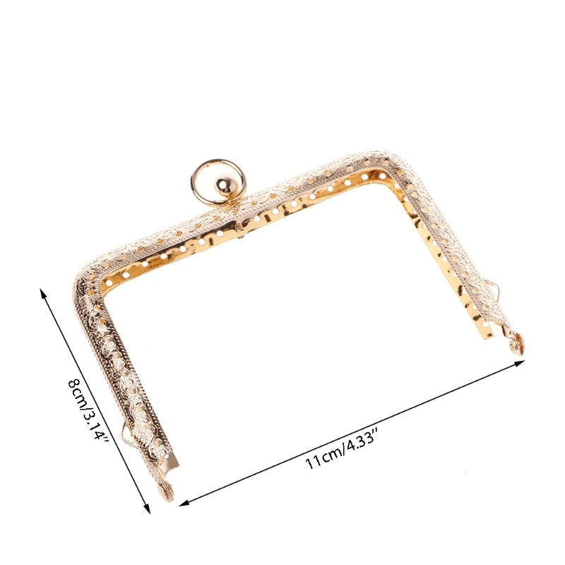 

Useful Coin Bag Purse Metal Frame Kiss Clasp Making DIY Craft 11x8cm