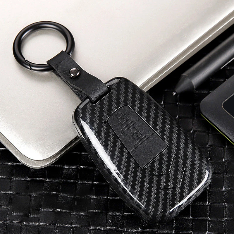 

ABS+Silicone Car Key Case Cover For Toyota Camry CHR C-HR Corolla RAV4 Avalon Land Cruiser Prado Prius 2017 2018 2019 2020