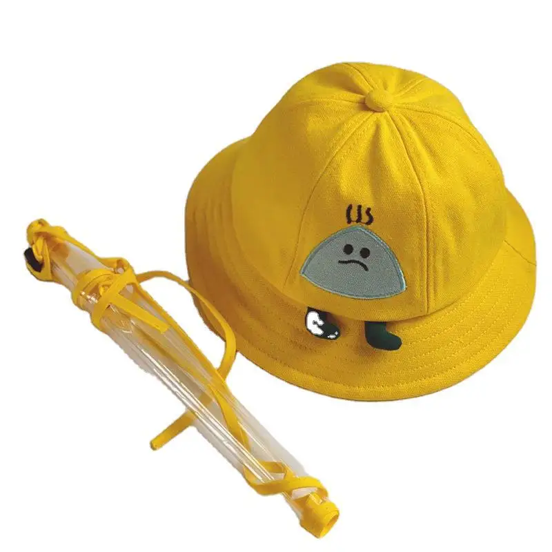 

Kids Dustproof Anti Spitting Protective Mask Visor Hat Face Shield Fisherman Outdoor Windproof Insectproof Baby Hats Sun Cap
