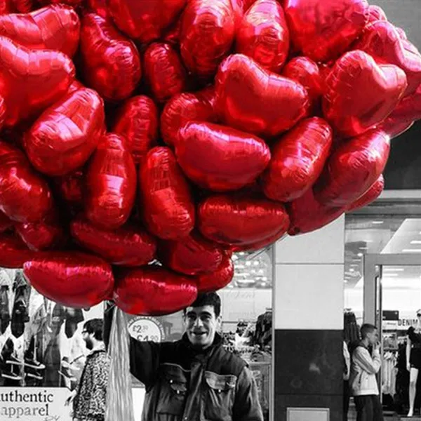 18 дюймов 12 шт. воздушные шары для влюбленных фольгированные воздушные шары Свадебные украшения на День святого Валентина Гелиевый шар i love you Globos