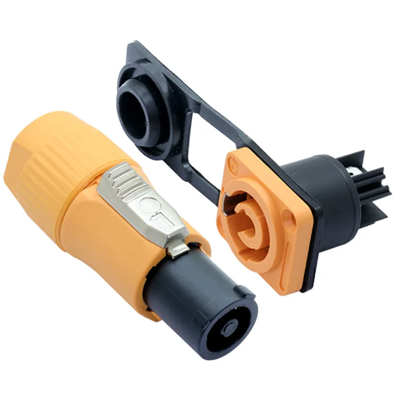 10 шт./5 комплектов водонепроницаемый 3-контактный разъем питания переменного тока