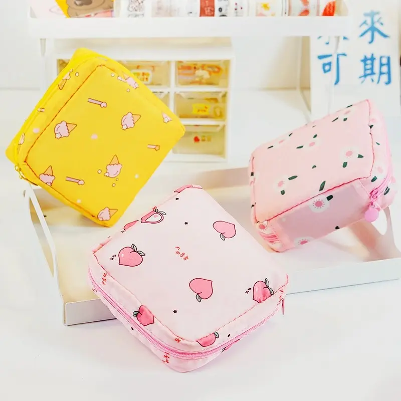 Новая портативная водонепроницаемая сумка для хранения тампонов милые