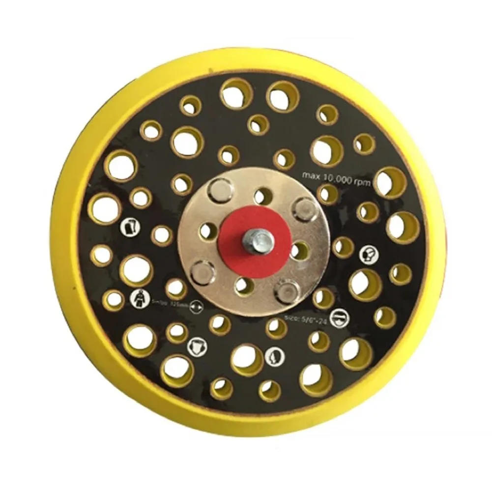 

5 Inch 125mm 44 Holes Sander Backing Pad For MIRKA Hook And Loop Sanding Pads Dust Free Sanding Disc Holder