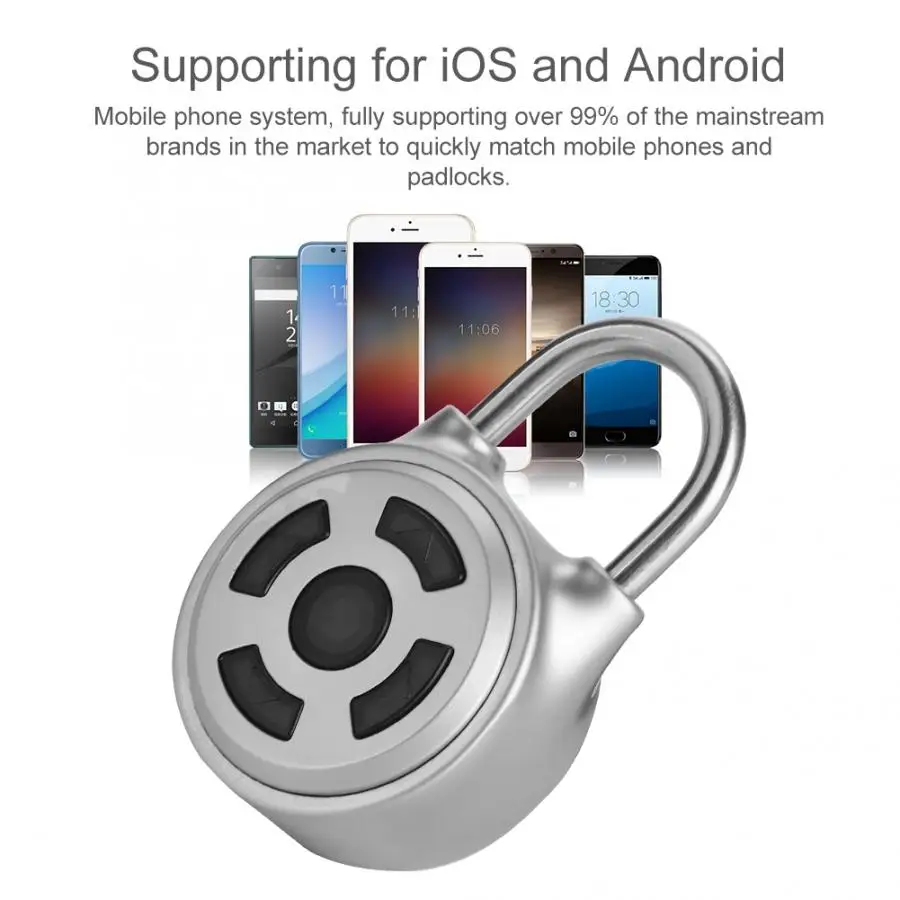 Универсальный мини беспроводной металлический замок с Bluetooth управлением