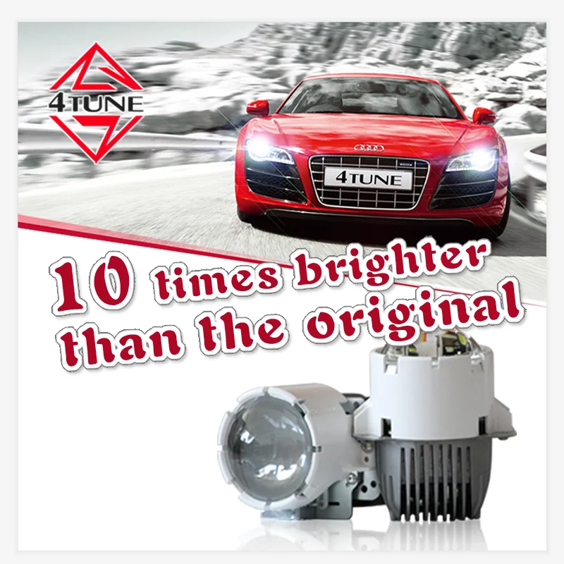 55 Вт Bi светодиодная проекционная линза модификация автомобиля универсальная